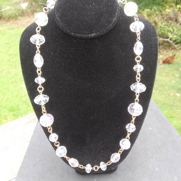 Kirks Folly sparkling Aurora Borealis Necklace choker beautiful Iridescence AB - Picture 4 of 17